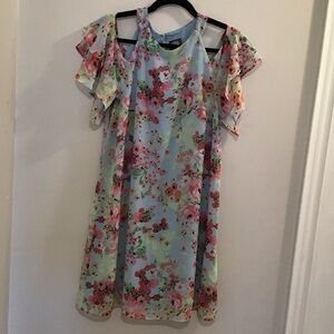 Vince Camuto Blue Floral Dress